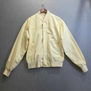 Vintage Par Four Yellow Jacket Mens Large‎ Sportswear Golf Bomber Full Zip